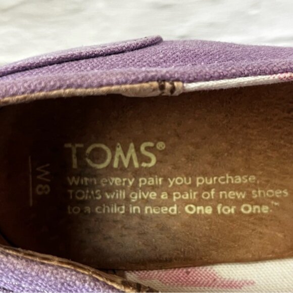 Toms Lavender Orchid Peep Toe Wedge Heel Sandals - Picture 10 of 14